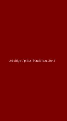 Tampilan Antarmuka Aplikasi Jeboltigel Aplikasi Pendidikan Lite - 1