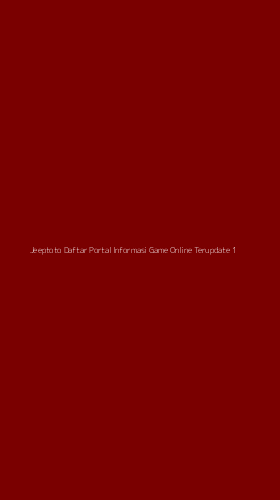 Tampilan Antarmuka Aplikasi Jeeptoto Daftar Portal Informasi Game Online Terupdate - 1