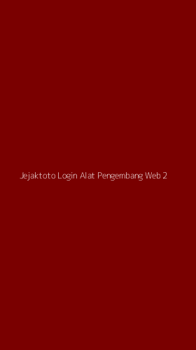 Tampilan Antarmuka Aplikasi Jejaktoto Login Alat Pengembang Web - 2