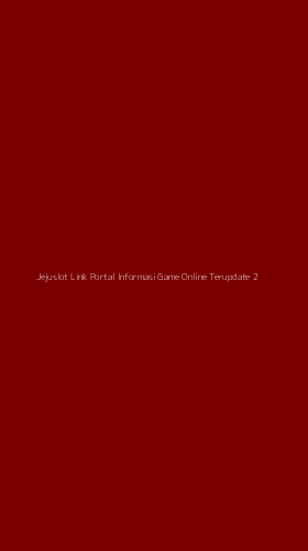 Tampilan Antarmuka Aplikasi Jejuslot Link Portal Informasi Game Online Terupdate - 2