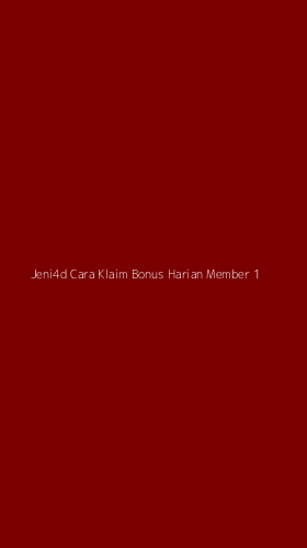 Tampilan Antarmuka Aplikasi Jeni4d Cara Klaim Bonus Harian Member - 1
