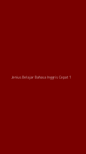 Tampilan Antarmuka Aplikasi Jenius Belajar Bahasa Inggris Cepat - 1