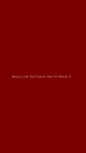 Tampilan Antarmuka Aplikasi Jenius Link Slot Gacor Hari Ini Resmi - 4