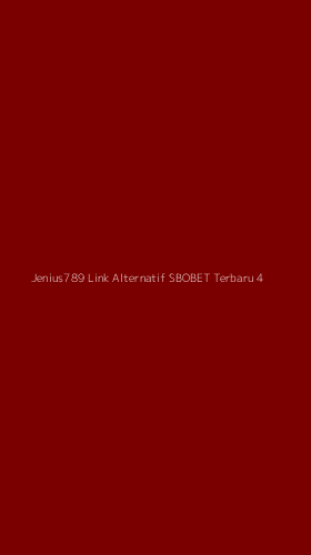 Tampilan Antarmuka Aplikasi Jenius789 Link Alternatif Sbobet Terbaru - 4