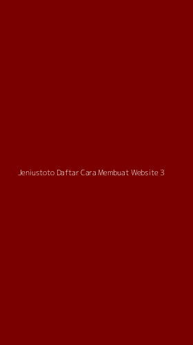 Tampilan Antarmuka Aplikasi Jeniustoto Daftar Cara Membuat Website - 3