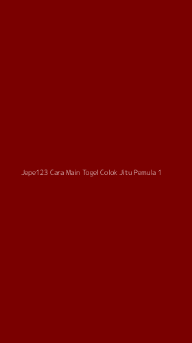 Tampilan Antarmuka Aplikasi Jepe123 Cara Main Togel Colok Jitu Pemula - 1
