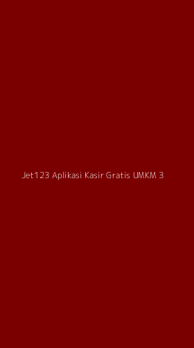 Tampilan Antarmuka Aplikasi Jet123 Aplikasi Kasir Gratis Umkm - 3
