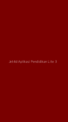 Tampilan Antarmuka Aplikasi Jet4d Aplikasi Pendidikan Lite - 3