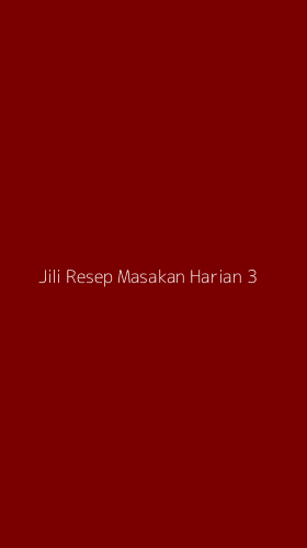 Tampilan Antarmuka Aplikasi Jili Resep Masakan Harian - 3