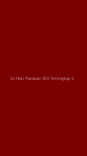 Tampilan Antarmuka Aplikasi Jin Hoki Panduan Seo Terlengkap - 2