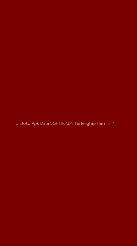 Tampilan Antarmuka Aplikasi Jintoto Apk Data Sgp Hk Sdy Terlengkap Hari Ini - 1