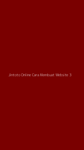 Tampilan Antarmuka Aplikasi Jintoto Online Cara Membuat Website - 3