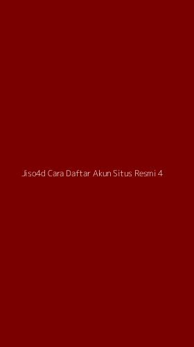 Tampilan Antarmuka Aplikasi Jiso4d Cara Daftar Akun Situs Resmi - 4