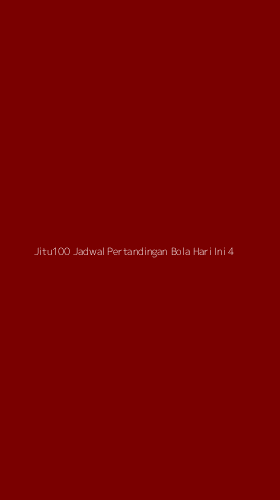 Tampilan Antarmuka Aplikasi Jitu100 Jadwal Pertandingan Bola Hari Ini - 4