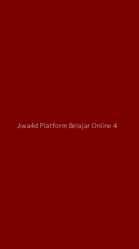 Tampilan Antarmuka Aplikasi Jiwa4d Platform Belajar Online - 4