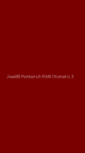 Tampilan Antarmuka Aplikasi Jiwa88 Pembersih Ram Otomatis - 3