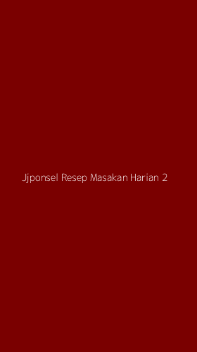 Tampilan Antarmuka Aplikasi Jjponsel Resep Masakan Harian - 2