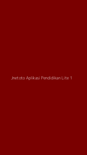 Tampilan Antarmuka Aplikasi Jnetoto Aplikasi Pendidikan Lite - 1