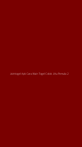 Tampilan Antarmuka Aplikasi Jointogel Apk Cara Main Togel Colok Jitu Pemula - 2