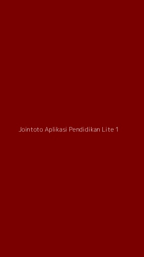 Tampilan Antarmuka Aplikasi Jointoto Aplikasi Pendidikan Lite - 1