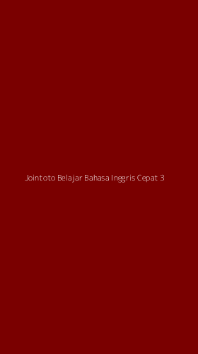 Tampilan Antarmuka Aplikasi Jointoto Belajar Bahasa Inggris Cepat - 3