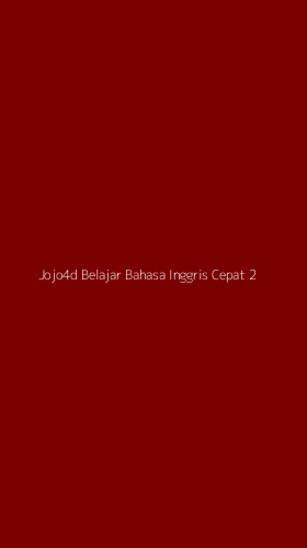 Tampilan Antarmuka Aplikasi Jojo4d Belajar Bahasa Inggris Cepat - 2