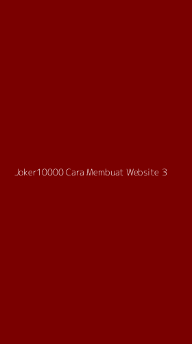 Tampilan Antarmuka Aplikasi Joker10000 Cara Membuat Website - 3