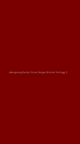 Tampilan Antarmuka Aplikasi Jokergaming Bandar Online Dengan Winrate Tertinggi - 2