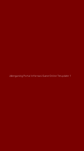 Tampilan Antarmuka Aplikasi Jokergaming Portal Informasi Game Online Terupdate - 1