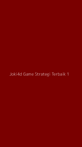 Tampilan Antarmuka Aplikasi Joki4d Game Strategi Terbaik - 1