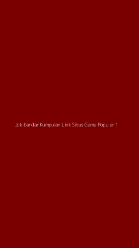 Tampilan Antarmuka Aplikasi Jokibandar Kumpulan Link Situs Game Populer - 1