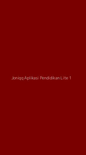 Tampilan Antarmuka Aplikasi Joniqq Aplikasi Pendidikan Lite - 1
