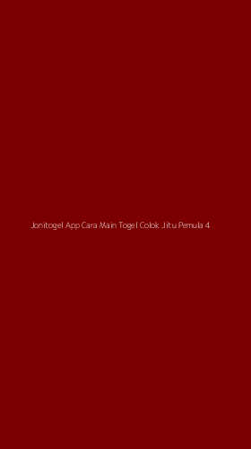 Tampilan Antarmuka Aplikasi Jonitogel App Cara Main Togel Colok Jitu Pemula - 4