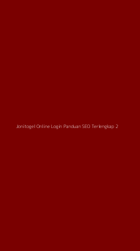 Tampilan Antarmuka Aplikasi Jonitogel Online Login Panduan Seo Terlengkap - 2