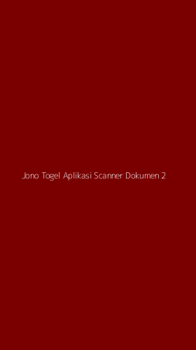 Tampilan Antarmuka Aplikasi Jono Togel Aplikasi Scanner Dokumen - 2