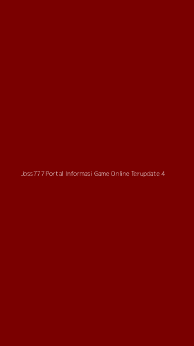 Tampilan Antarmuka Aplikasi Joss777 Portal Informasi Game Online Terupdate - 4