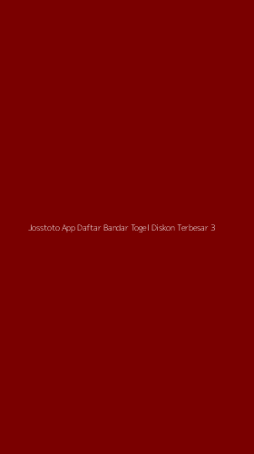 Tampilan Antarmuka Aplikasi Josstoto App Daftar Bandar Togel Diskon Terbesar - 3