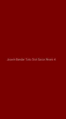Tampilan Antarmuka Aplikasi Joswin Bandar Toto Slot Gacor Resmi - 4