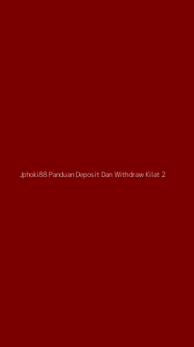 Tampilan Antarmuka Aplikasi Jphoki88 Panduan Deposit Dan Withdraw Kilat - 2