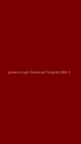 Tampilan Antarmuka Aplikasi Jpmania Login Download Template Web - 3
