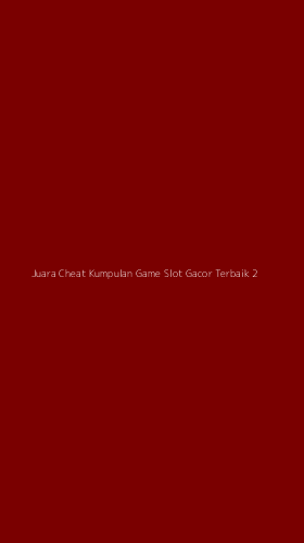 Tampilan Antarmuka Aplikasi Juara Cheat Kumpulan Game Slot Gacor Terbaik - 2