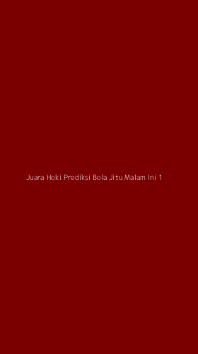 Tampilan Antarmuka Aplikasi Juara Hoki Prediksi Bola Jitu Malam Ini - 1