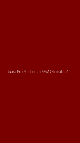 Tampilan Antarmuka Aplikasi Juara Pro Pembersih Ram Otomatis - 4