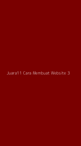 Tampilan Antarmuka Aplikasi Juara11 Cara Membuat Website - 3