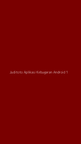Tampilan Antarmuka Aplikasi Juditoto Aplikasi Kebugaran Android - 1