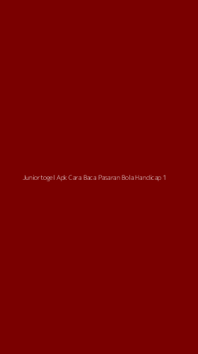 Tampilan Antarmuka Aplikasi Juniortogel Apk Cara Baca Pasaran Bola Handicap - 1