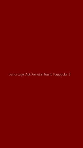 Tampilan Antarmuka Aplikasi Juniortogel Apk Pemutar Musik Terpopuler - 3