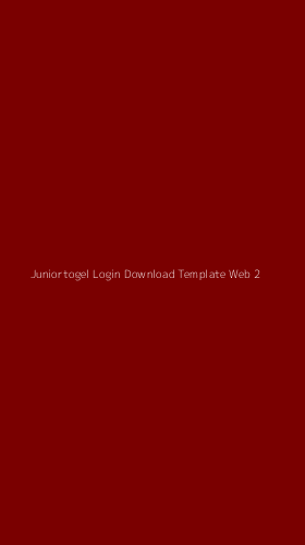 Tampilan Antarmuka Aplikasi Juniortogel Login Download Template Web - 2