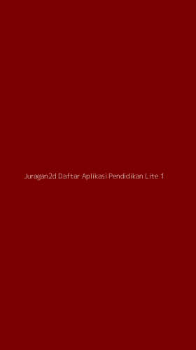 Tampilan Antarmuka Aplikasi Juragan2d Daftar Aplikasi Pendidikan Lite - 1