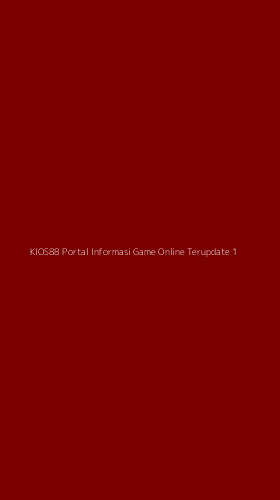 Tampilan Antarmuka Aplikasi Kios88 Portal Informasi Game Online Terupdate - 1